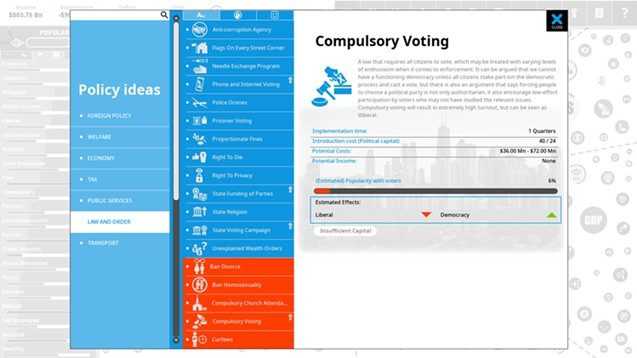 Democracy 4 Voting Systems Pc Game